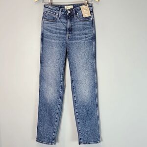 Madewell Curvy Stovepipe Jeans SIZE 27 New Denim Straight Leg